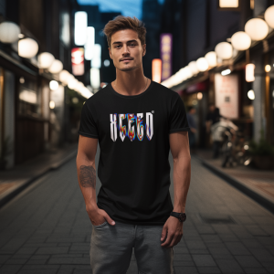 Черна Мъжка Тениска "Blurred Xceed"
