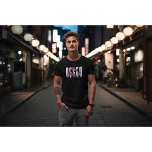 Черна Мъжка Тениска "Blurred Xceed"