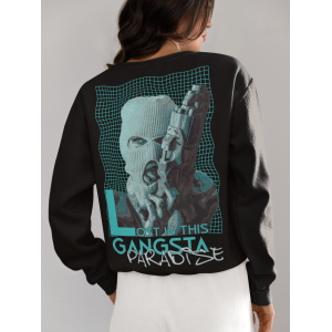 Дамска Черна Блуза "Gangsta paradise"