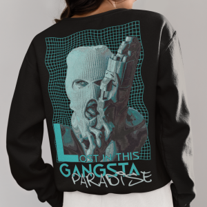 Дамска Черна Блуза "Gangsta paradise"