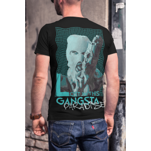 Черна Мъжка Тениска "Gangsta Paradise"