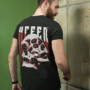 Черна Мъжка Тениска "Scull"