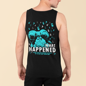 Мъжки Черен Потник "What happened"