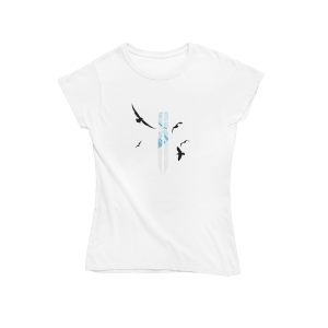 Дамска Бяла Тениска "Xceed Birds"
