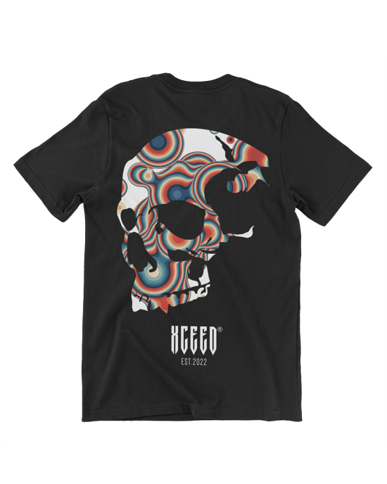 Мъжка Черна Тениска Xceed Scull | Качество и комфорт | Xceed.bg