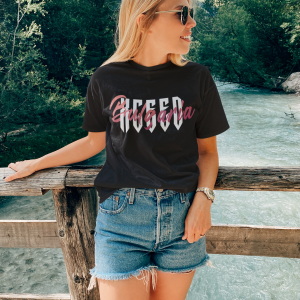 Черна Дамска Тениска "Oversized Xceed Bulgaria"