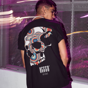 Мъжка Черна Тениска "Xceed Scull"